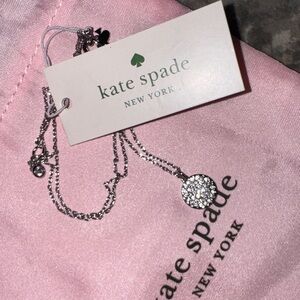 Kate Spade Silver Circle Pendent Necklace